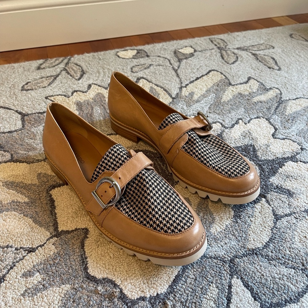 Bernardo Tan and Black Loafers